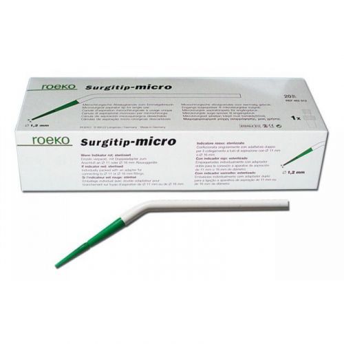 Слюноотсосы хирургические стерильные Surgitip micro Roeko (20 шт.)