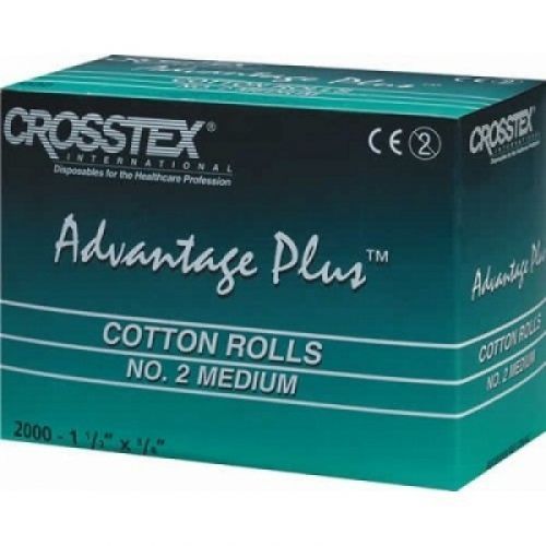 Ватные валики стоматологические фигурные Cotton Rolls Advantage №2 (2000 шт.) — дополнительное фото