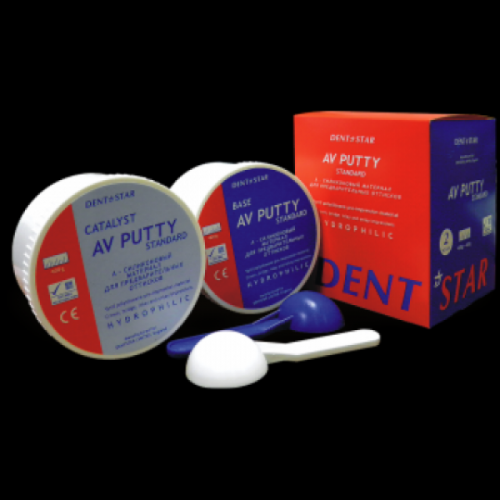 Масса слепочная винил-полисиликоновая AV putty (2 шт. по 400 г) — дополнительное фото