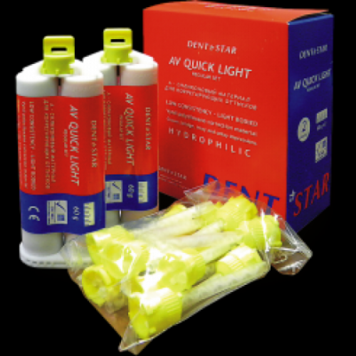 Масса слепочная низковязкая AV Quick Light (2 шт. по 60 г)