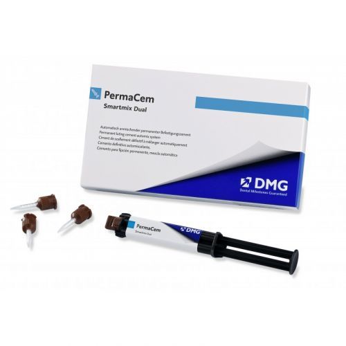Цемент двойного отверждения универсальный PermaCem-Smartmix Dual (2 шприца по 10 г, насадки)