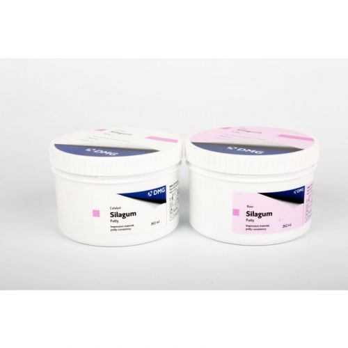 Материал силиконовый для предварительных оттисков Silagum Putty Fast (2 банки по 262 мл) Материал силиконовый для предварительных оттисков Silagum Putty Fast (2 банки по 262 мл)