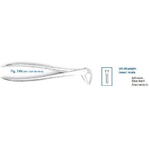 Щипцы для удаления зубов нижние, корневые