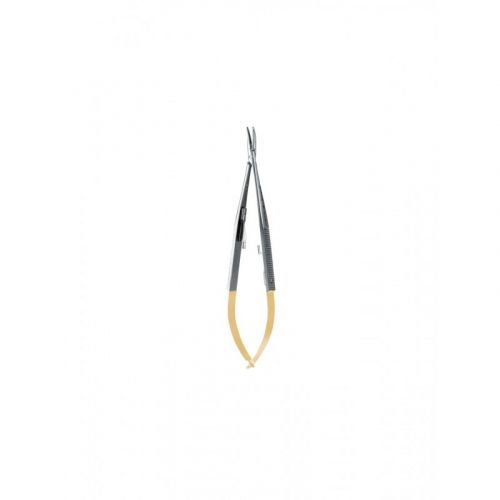 Иглодержатель изогнутый Castroviejo Perma Sharp NH5021M (14 см) Иглодержатель изогнутый Castroviejo Perma Sharp NH5021M (14 см)