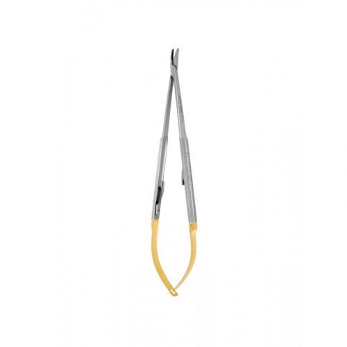 Иглодержатель изогнутый Castroviejo Perma Sharp NH5024RC (18 см) — дополнительное фото