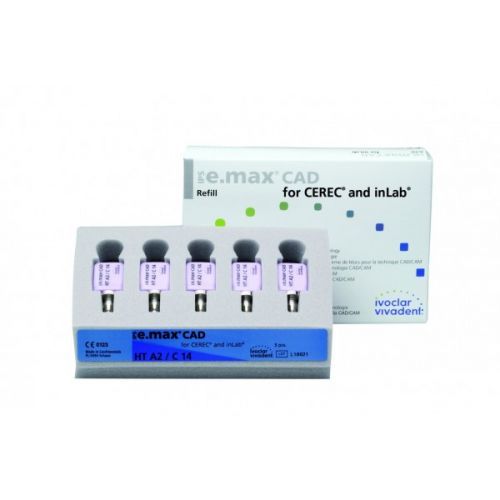 Блоки IPS e.max CAD для CEREC и inLab HT C14, по 1 x 5