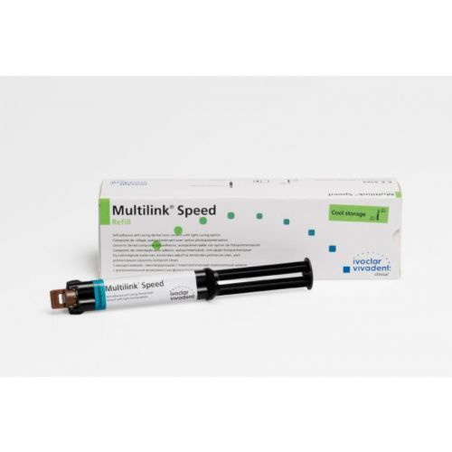 Цемент композитный самоадгезивный самотвердеющий Multilink Speed Refill Transparent (6 г + 10 канюль)