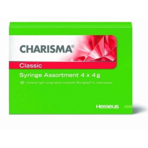 Материал рентгеноконтрастный светоотверждаемый микрогибридный Charisma CLASSIC Syr Assortment (шприцы 4 шт. по 4 г) — дополнительное фото