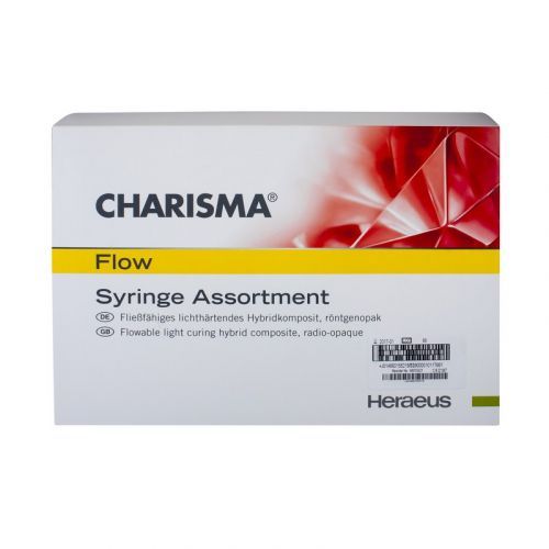 Набор с светоотверждаемым микрогибридным композитным материалом Charisma Flow Syr Assortment (4 шприца по 1,8 мл) — дополнительное фото