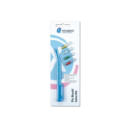 Ёршики для очистки межзубного пространства Pic-Brush Intro Kit (4 шт. с держателем) — дополнительное фото