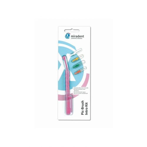 Ёршики для очистки межзубного пространства Pic-Brush Intro Kit (4 шт. с держателем) — дополнительное фото