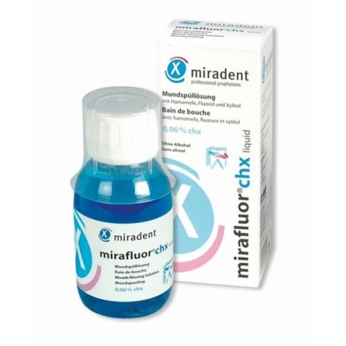 Ополаскиватель с глюконатом хлоргексидина 0,06 % и 250 ppm фторидов Mirafluor chx (100 мл) Ополаскиватель с глюконатом хлоргексидина 0,06 % и 250 ppm фторидов Mirafluor chx (100 мл)