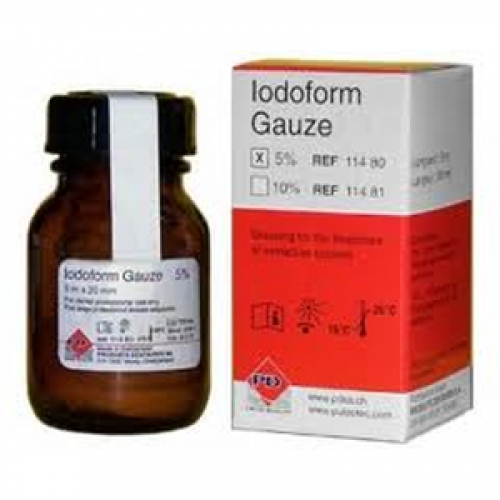 Бинт йодоформенный Iodoforme gauze 5% (5 м x 20 мм) — дополнительное фото