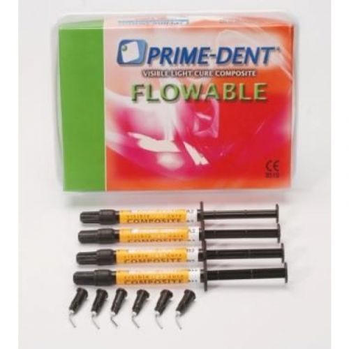 Композит текучий светоотверждаемый рентгеноконтрастный Prime-Dent Flowable (4 шприца по 2 г) Композит текучий светоотверждаемый рентгеноконтрастный Prime-Dent Flowable (4 шприца по 2 г)