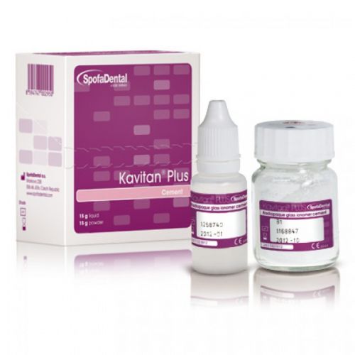 Цемент рентгеноконтрастный стеклоиономерный Kavitan Plus (15 г порошка + 15 г жидкости) Цемент рентгеноконтрастный стеклоиономерный Kavitan Plus (15 г порошка + 15 г жидкости)