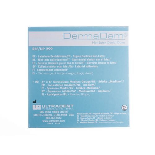 Коффердам синтетический для изоляции полости рта DermaDam Synthetic (20 шт.) — дополнительное фото